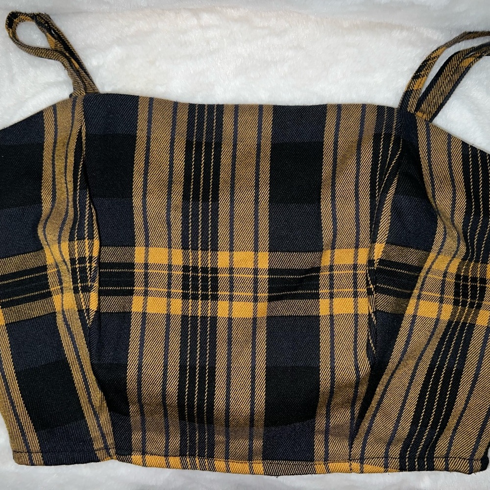 AEROPOSTALE XS FLANNEL CROP TOP